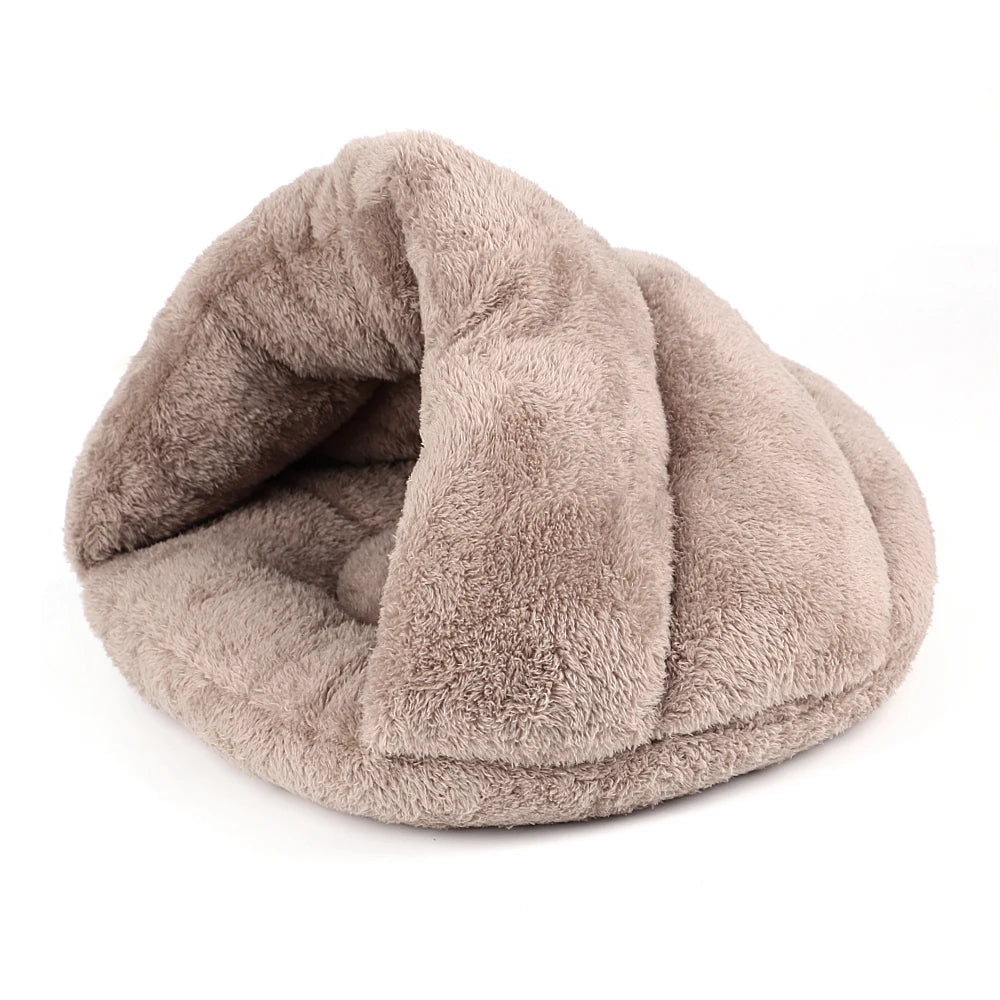 Warm Fleece Cat Bed Soft Kitten Nest Kennel For Small Dogs