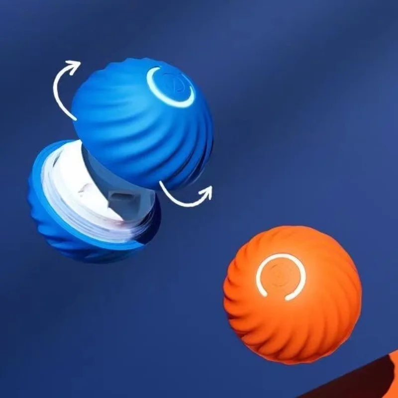 Pet Toy Ball Automatic Moving Dog Toy Ball Smart USB Jumping Rotating Interactive