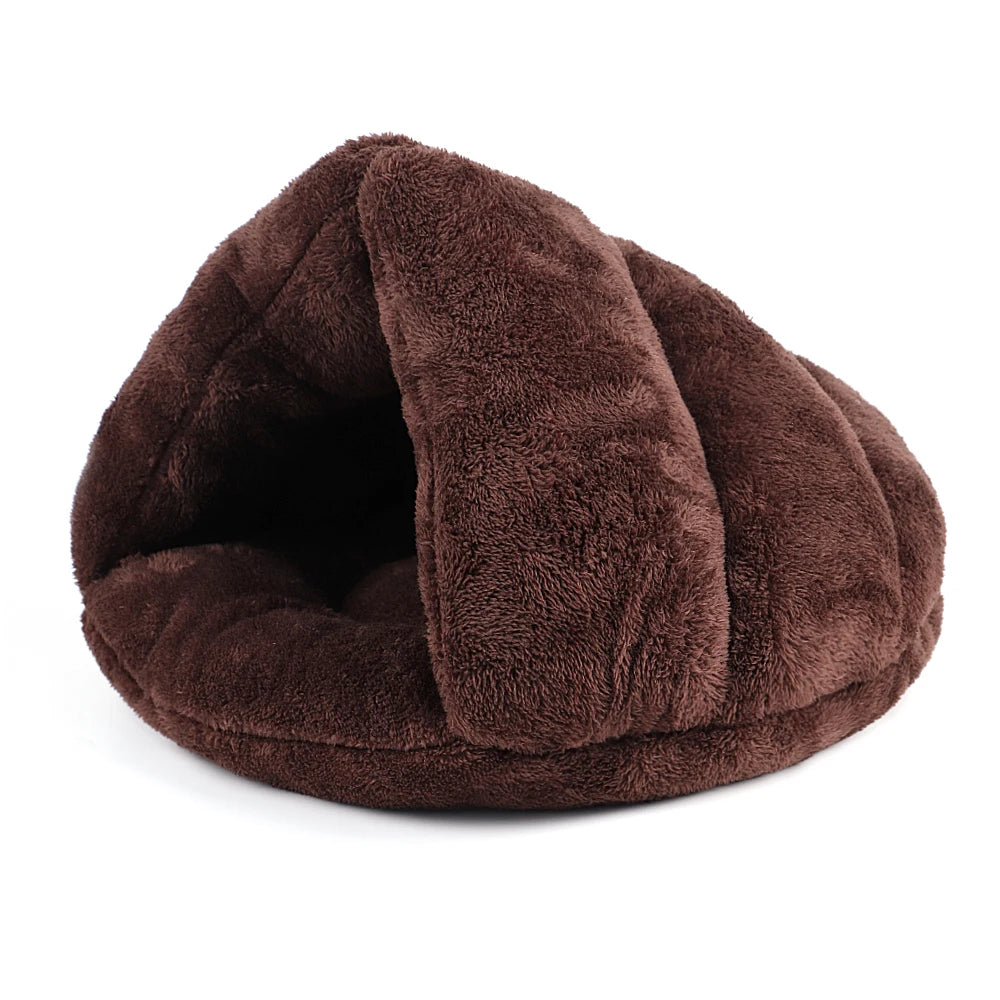 Warm Fleece Cat Bed Soft Kitten Nest Kennel For Small Dogs