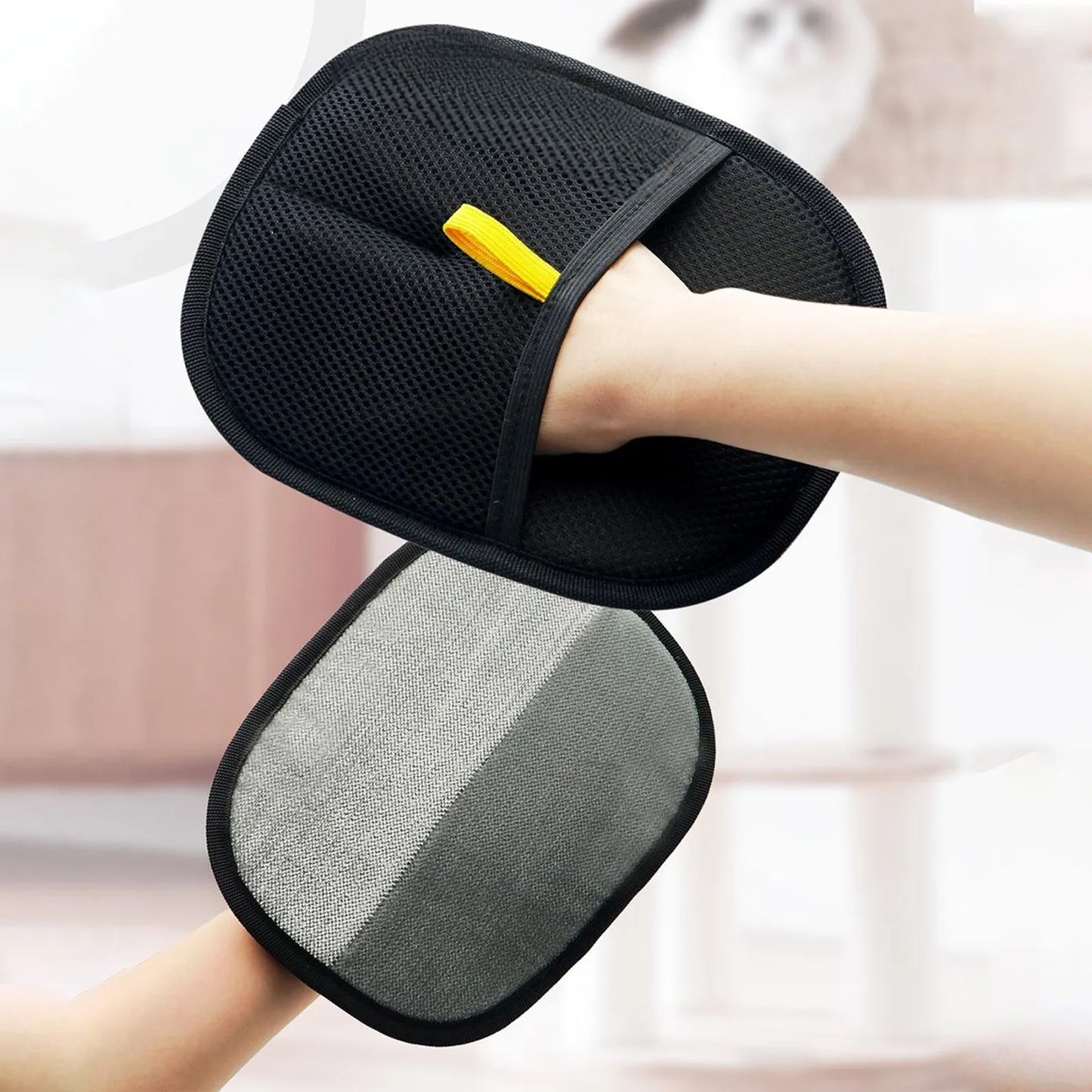 Pet Hair Removal Tool Reusable Removal Gloves Double-Sided