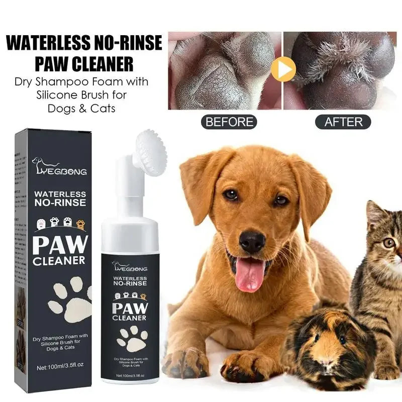 100mlPaw Cleaner Foam Claw Cleaner Waterless Pet Shampoo