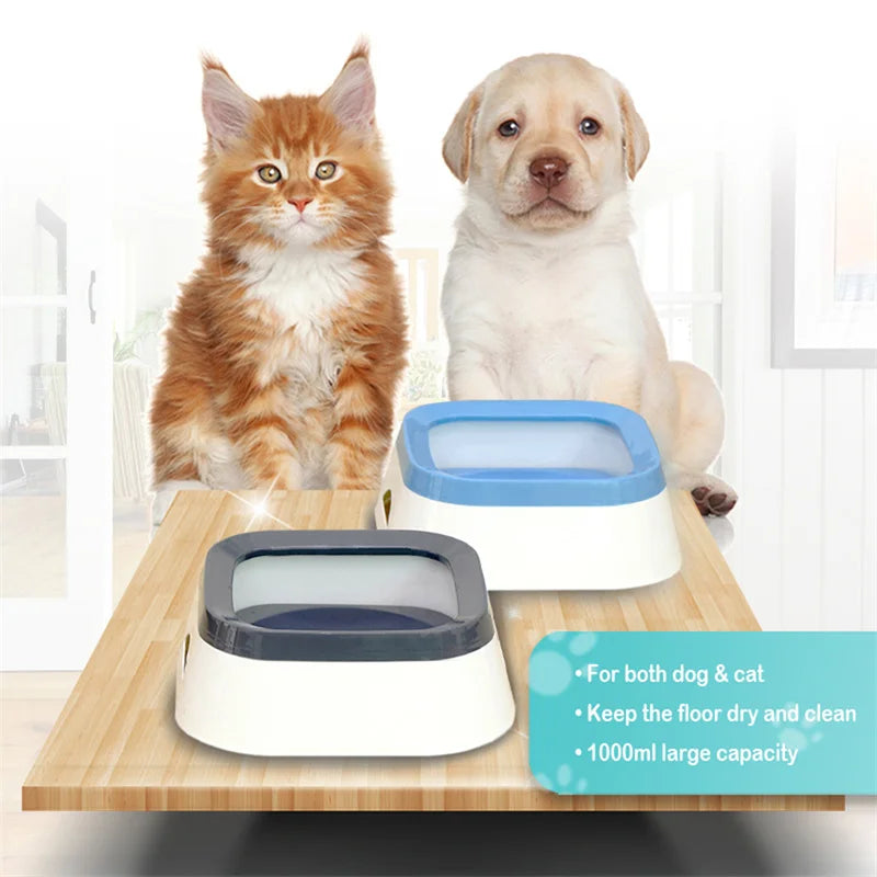 Anti-splash Water Bowl For Dogs 1L Large CapacitWater Bowl 1L Large Capacity Bowls Waterer Pet Accessoriesy Drinker Drinking Bowls Dog