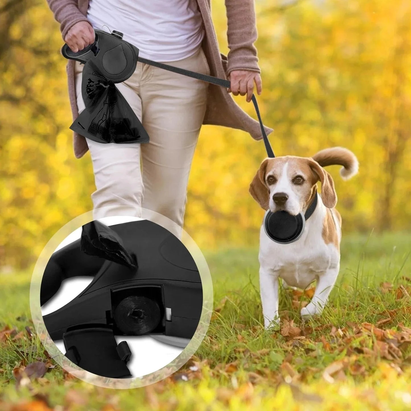 Pet supplies comes with a water bottle pet leash dog