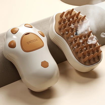 3 in 1 Steamy Pet Dog Brush Cat Steam Brush Electric Spray Cat Hair Brush 