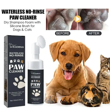 100mlPaw Cleaner Foam Claw Cleaner Waterless Pet Shampoo 