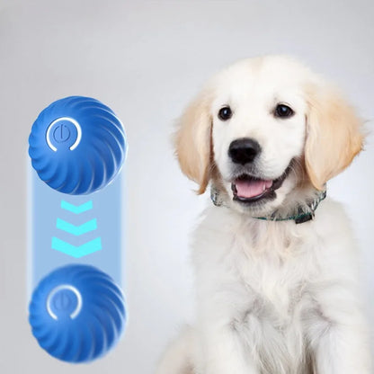 Pet Toy Ball Automatic Moving Dog Toy Ball Smart USB Jumping Rotating Interactive Dog 